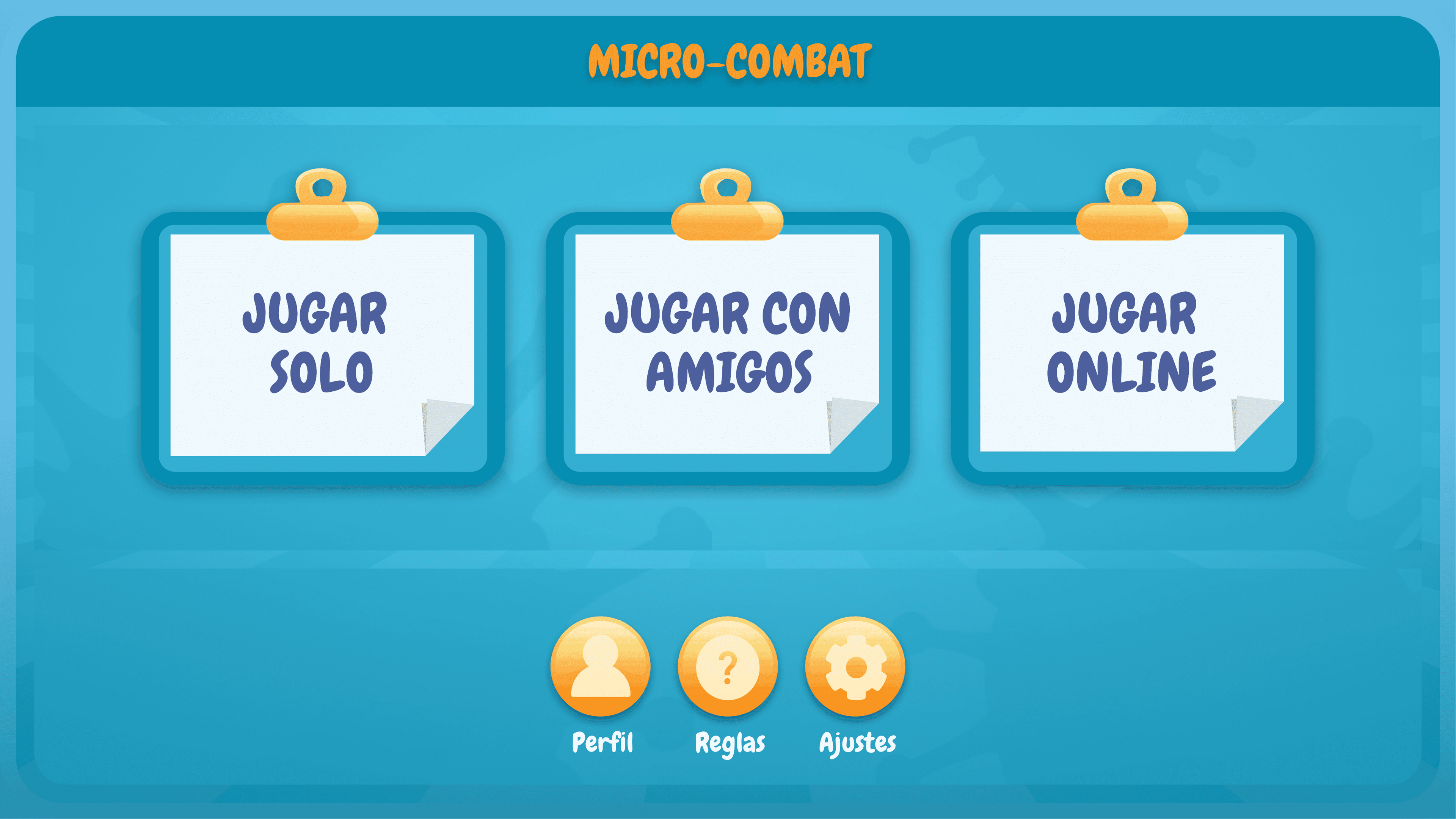 Microcombat cards in the app