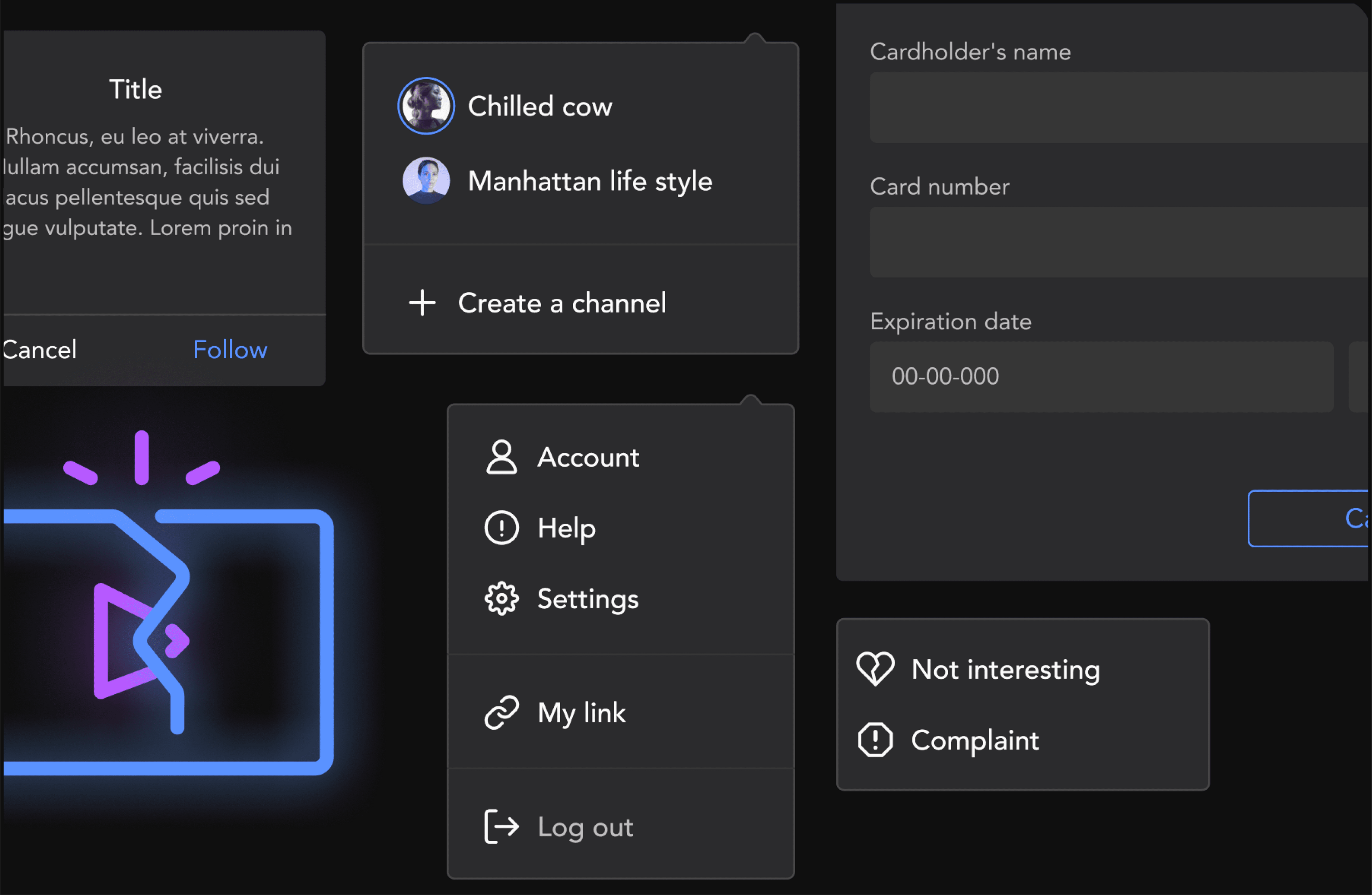Trailer information architecture and style