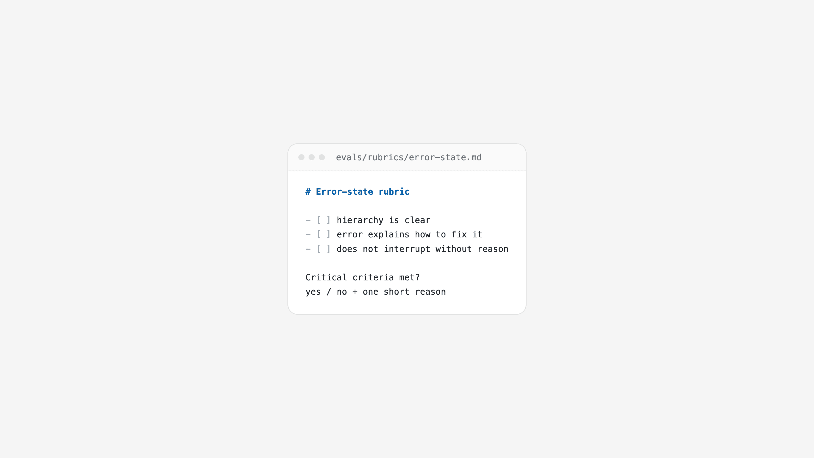Design quality